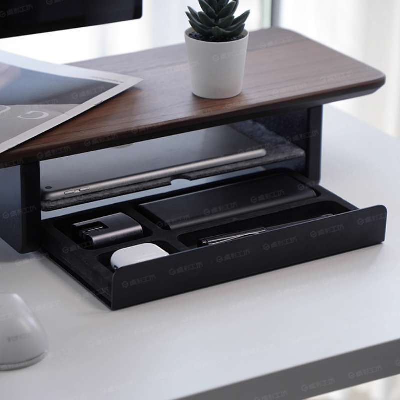 Setup Desk Monitor - Suporte para monitor, gavetas de armazenamento,