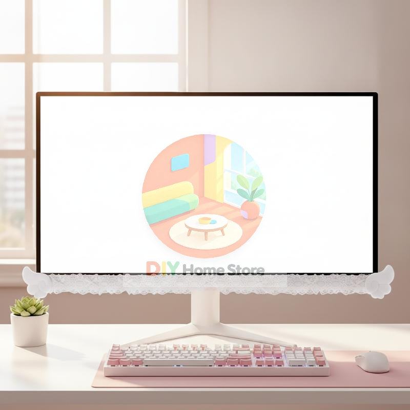 Setup Desk Monitor - Guarnição de tela com detalhes em