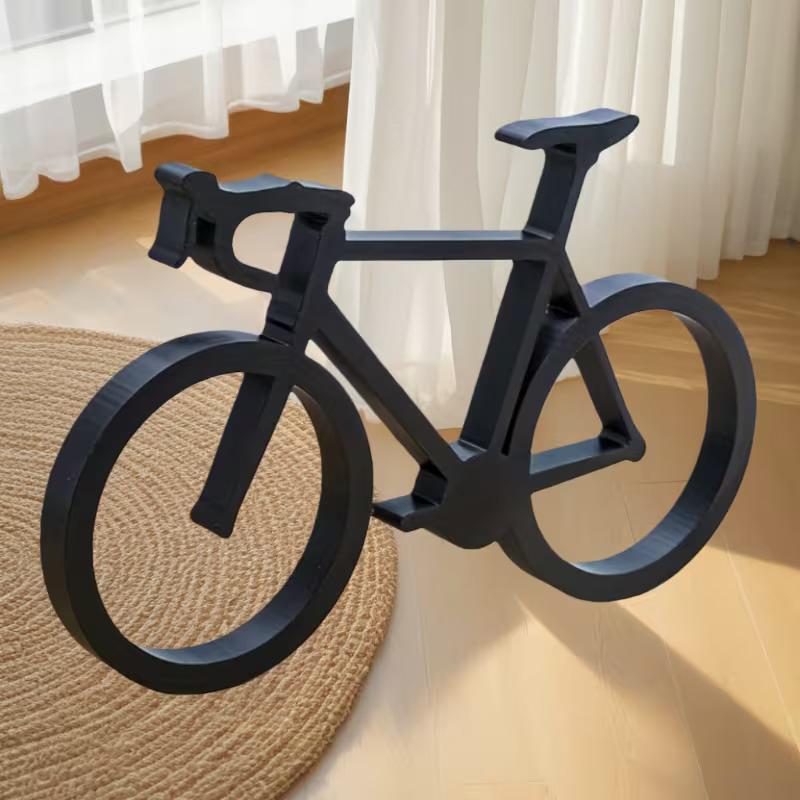 Desk Setup Minimalist - Escultura de Bicicleta Impressa em 3D,