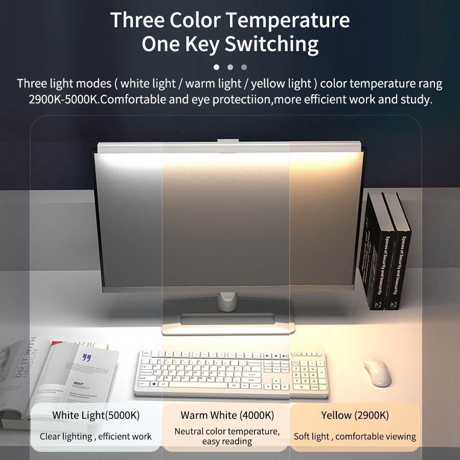 Barra de luz suspensa para mon - Desk Setup Lamp avaliação e preço