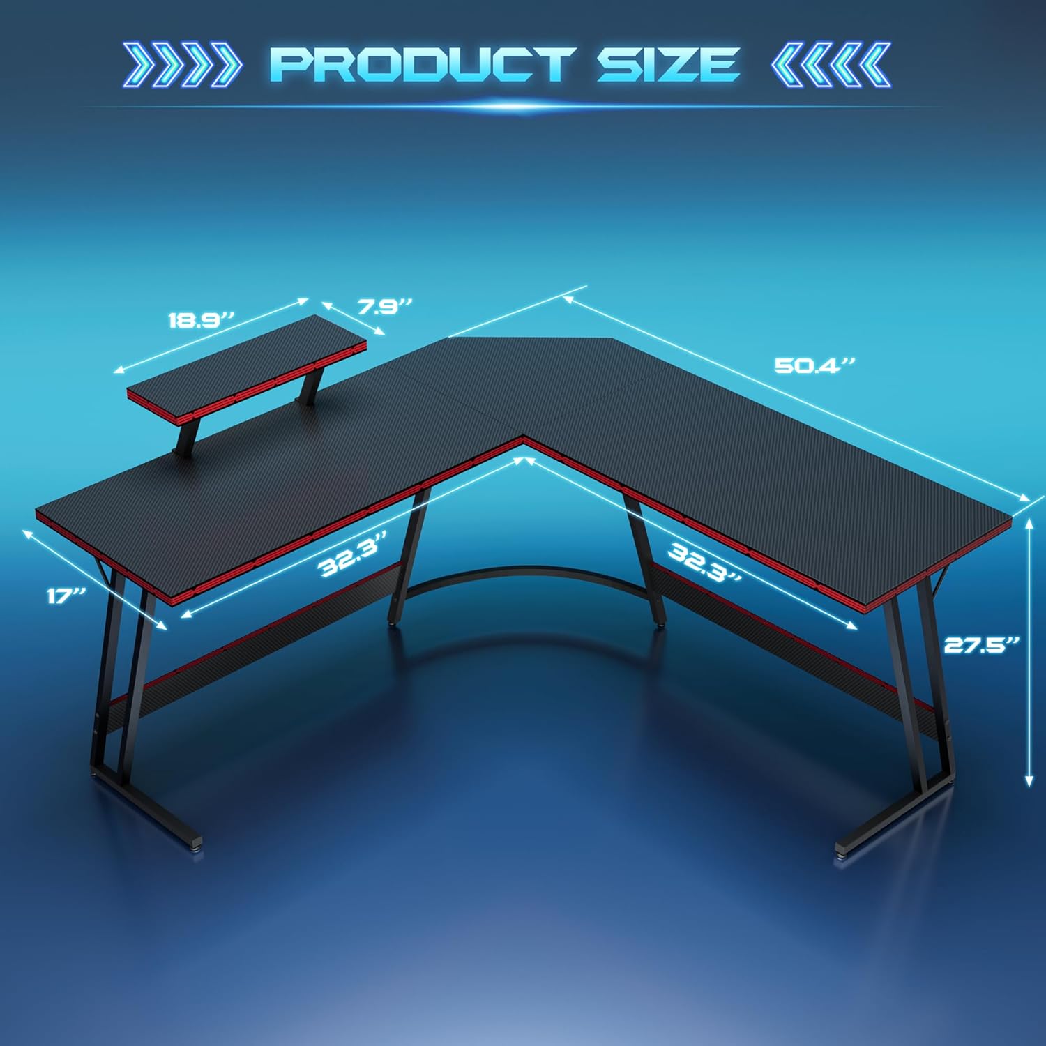 Mesa de Jogos em L Ajustável c - Setup Desk Monitor avaliação e preço
